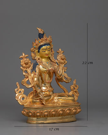 golden-statue-of-seven-eyes-white-tara