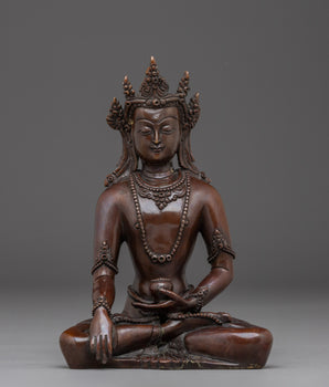 handmade-crown-shakyamuni-buddha-sculpture