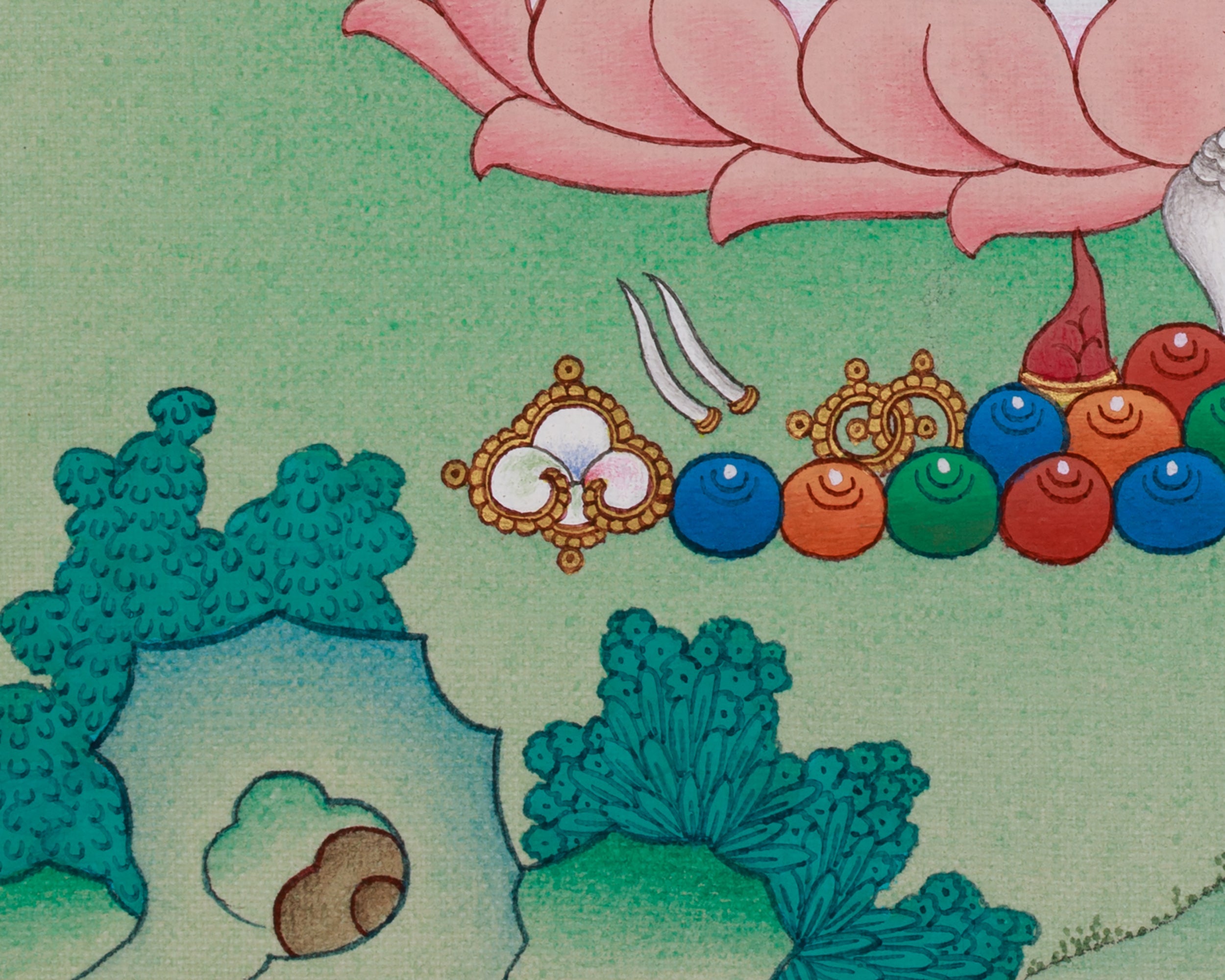Tibetan White Tara Art | The Seven-Eyed Goddess | Sita Tara
