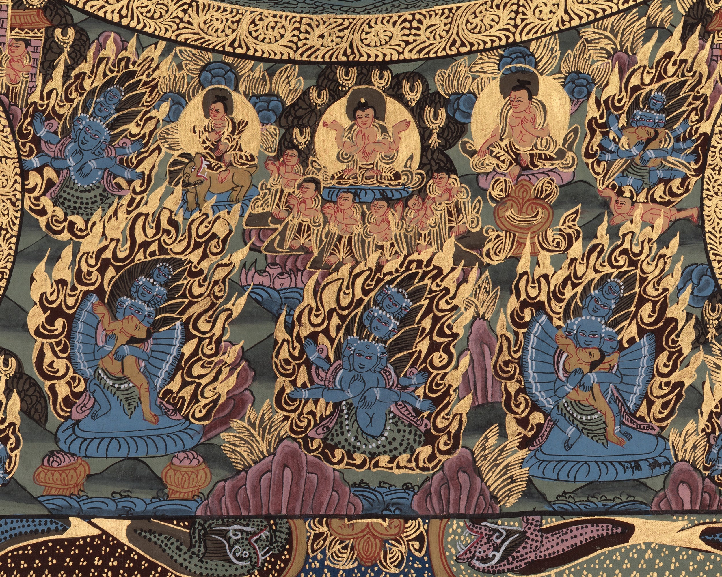 Buddhist Buddha Mandala Art | Sacred Tibetan Artwork of Enlightenment