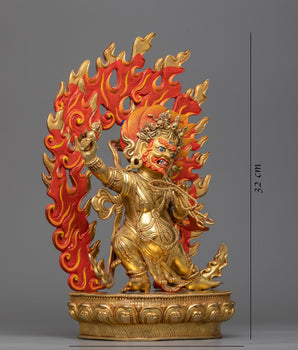 vajrapani gilt statue