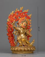 vajrapani gilt statue
