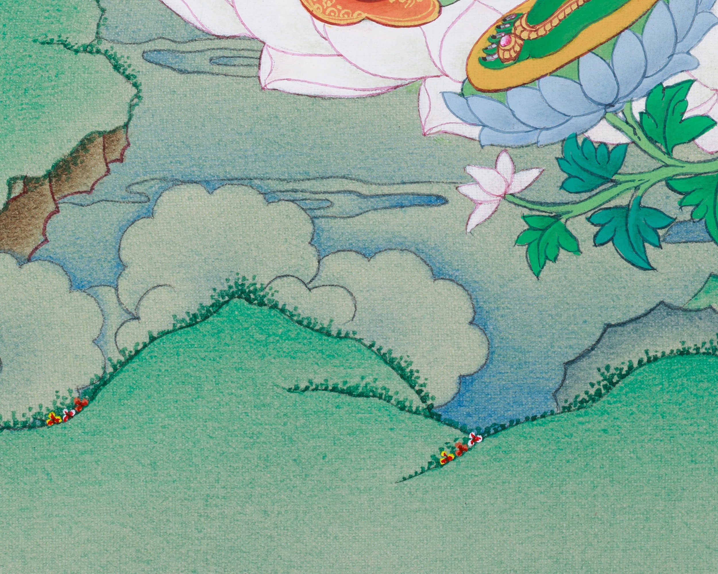 Traditional Handmade Goddess Green Tara | Mother of All Buddhas
