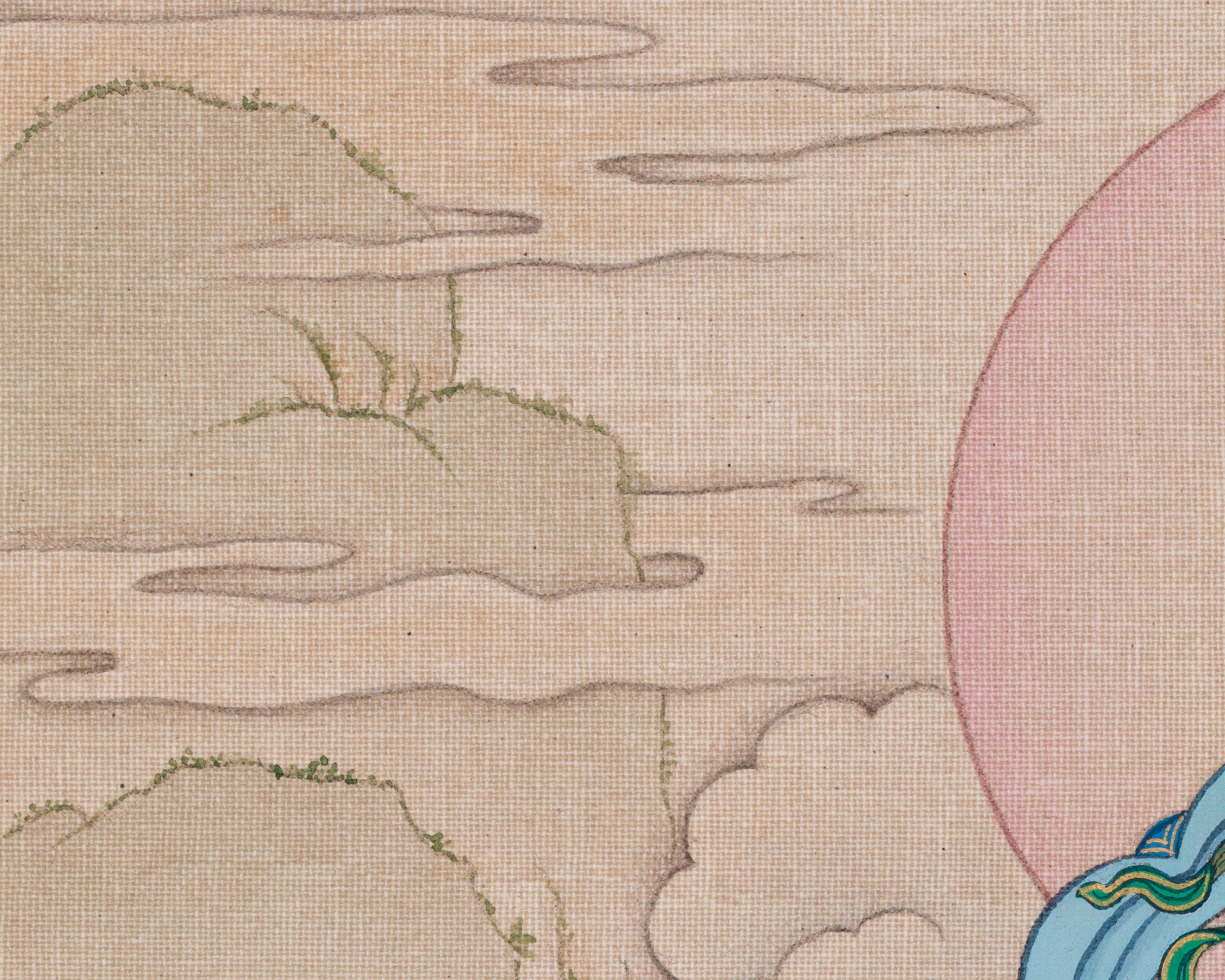 Traditional Thangka of Dzambhala | Buddha of Wealth And Prosperity
