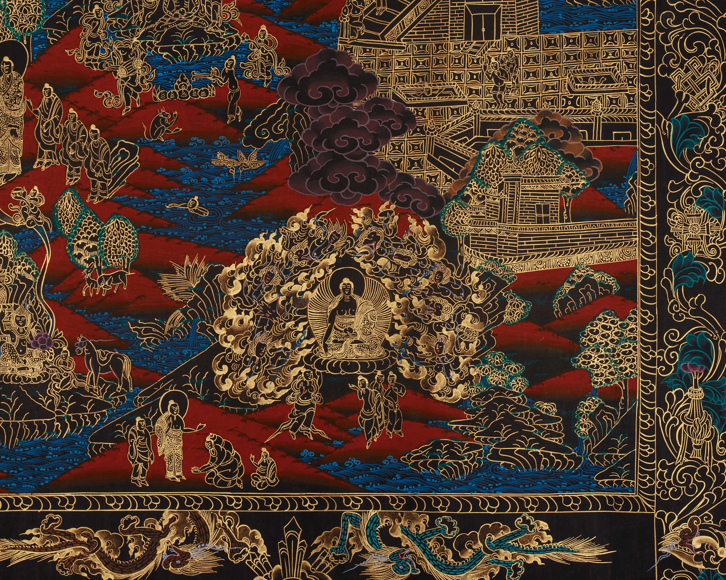 Buddha Life Story Art | Journey of Shakyamuni Buddha Artwork