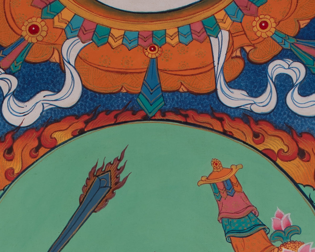 Cundi Artwork | Sacred Himalayan Buddhist Painting of Compassion and Wisdom