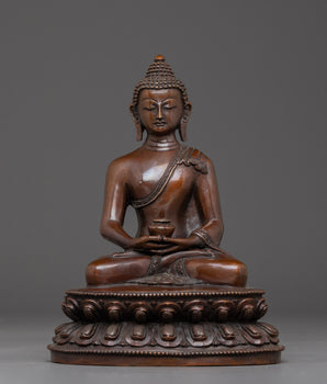 Amitabha Buddha Figurine : Himalayan Handmade Artwork