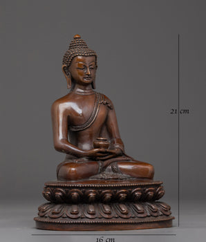 Amitabha Buddha Figurine : Himalayan Handmade Artwork