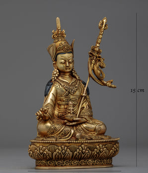 Guru Rinpoche an Antique Touch Small Statue | Embodiment of Wisdom and Protection