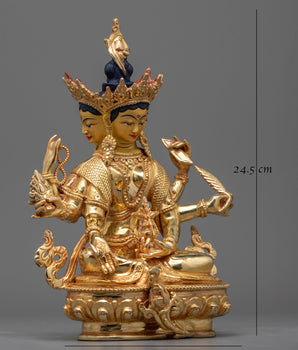 Golden Vasudhara Statue 