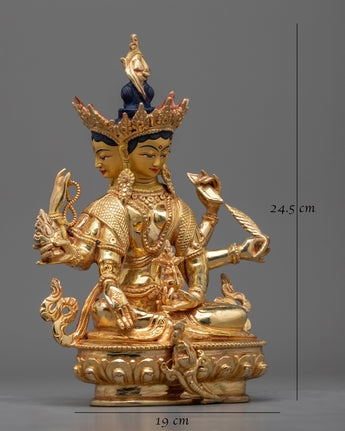 Golden Vasudhara Statue 