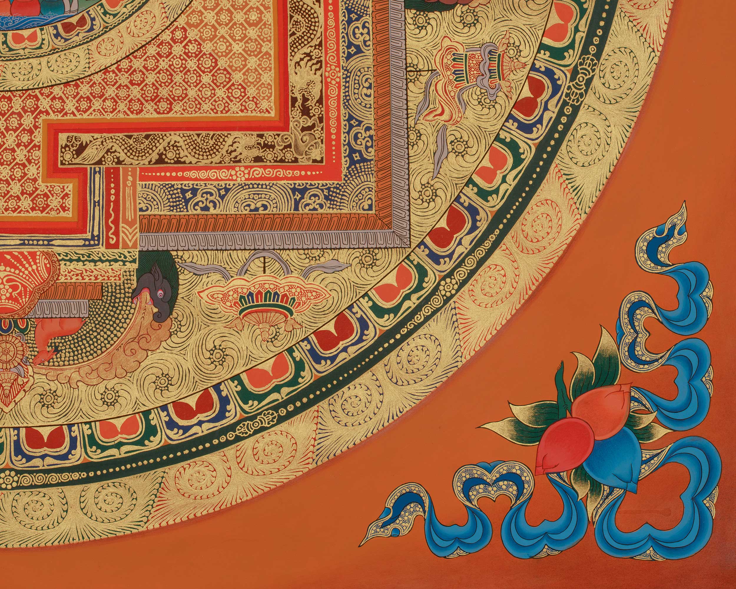 Amitabha Mandala Art | Sacred Buddha of Infinite Light | Pure Land Deity
