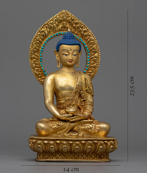 Amitabha Buddha Mudra Sculpture | Handmade in Nepal, Himalayan Buddhist Art