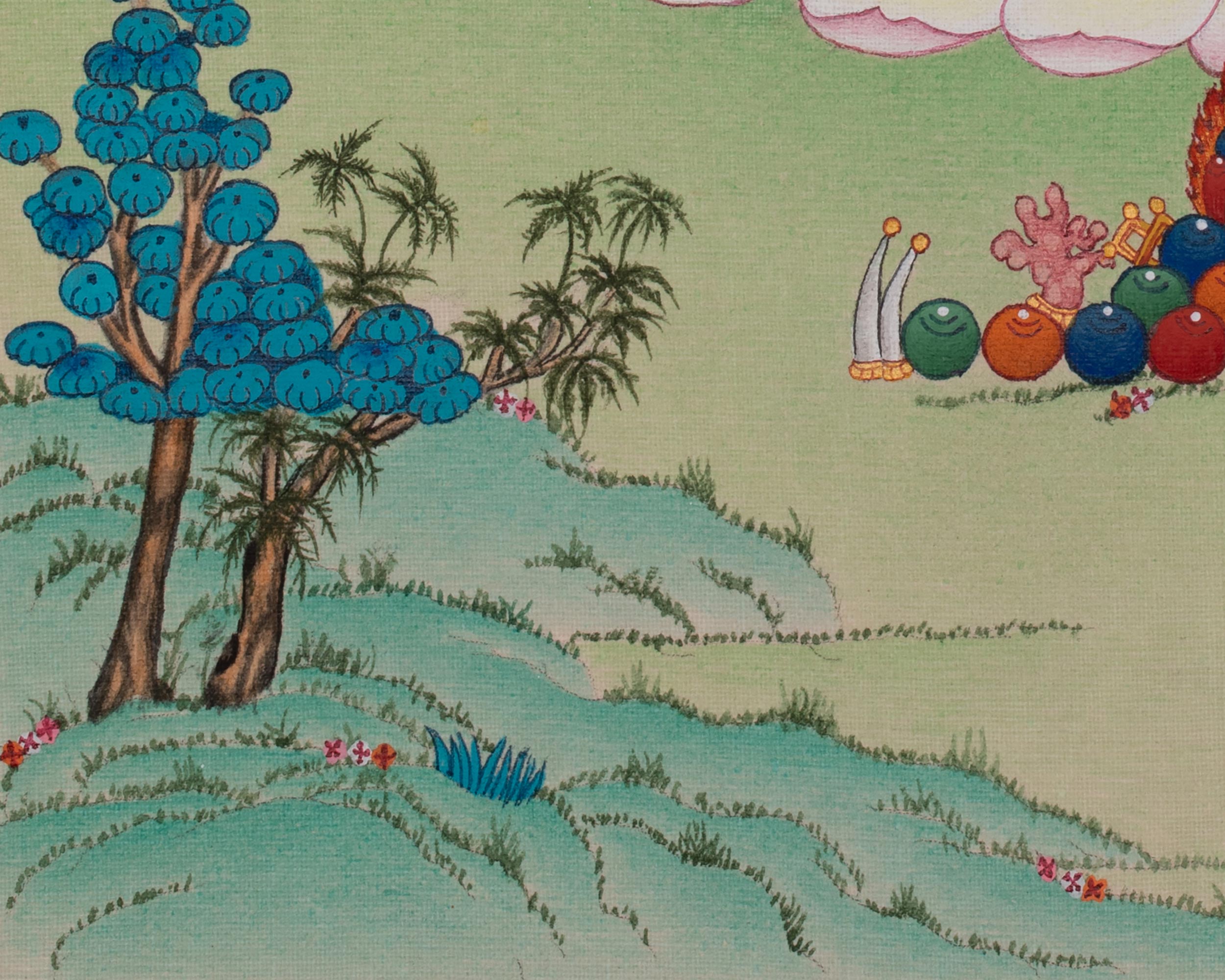 Chenrezig Buddhist Thangka | Bodhisattva of Compassion | Avalokiteshvara Art