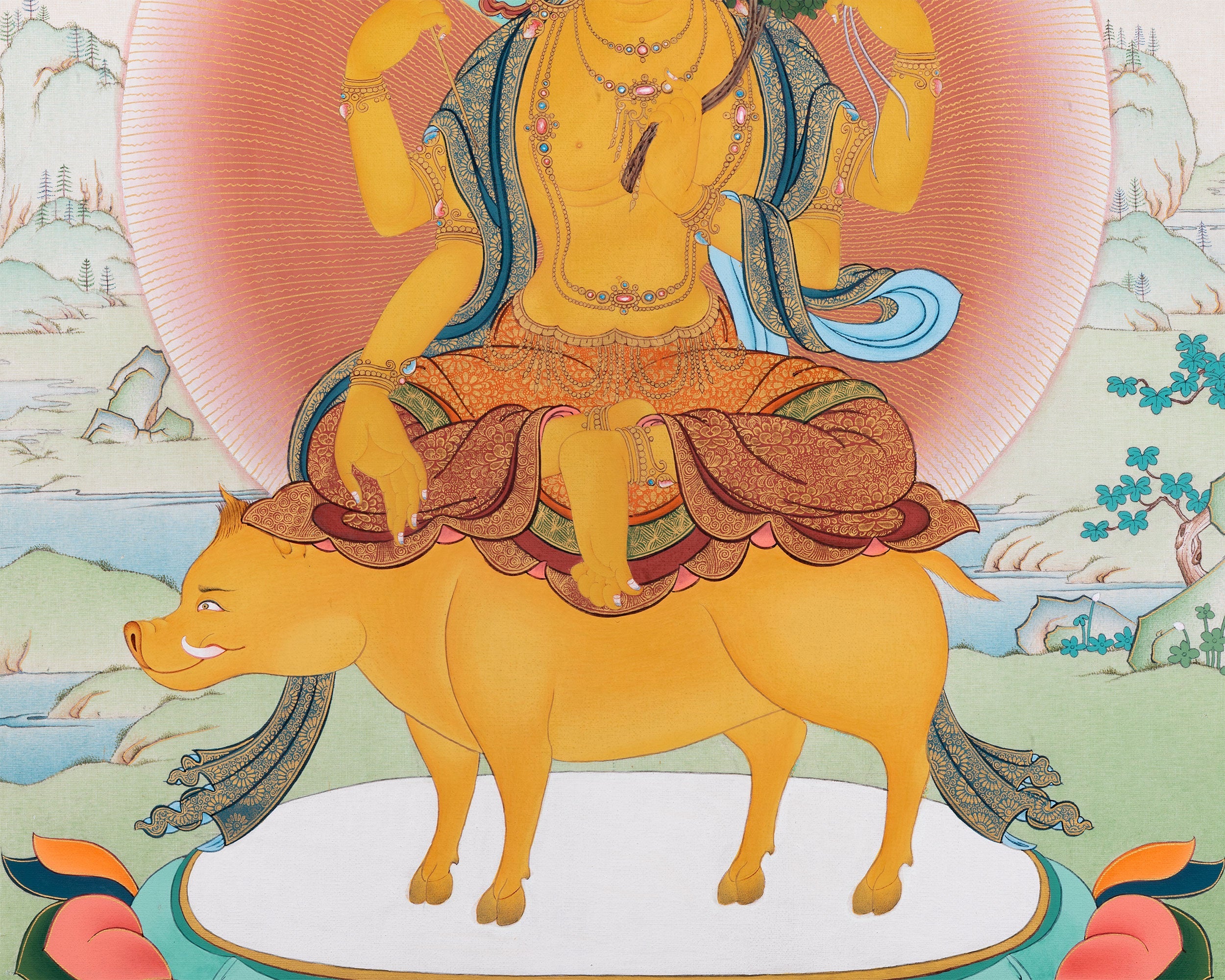 Marichi Devi Print | Radiant Goddess of Dawn | Canvas Wall Decor