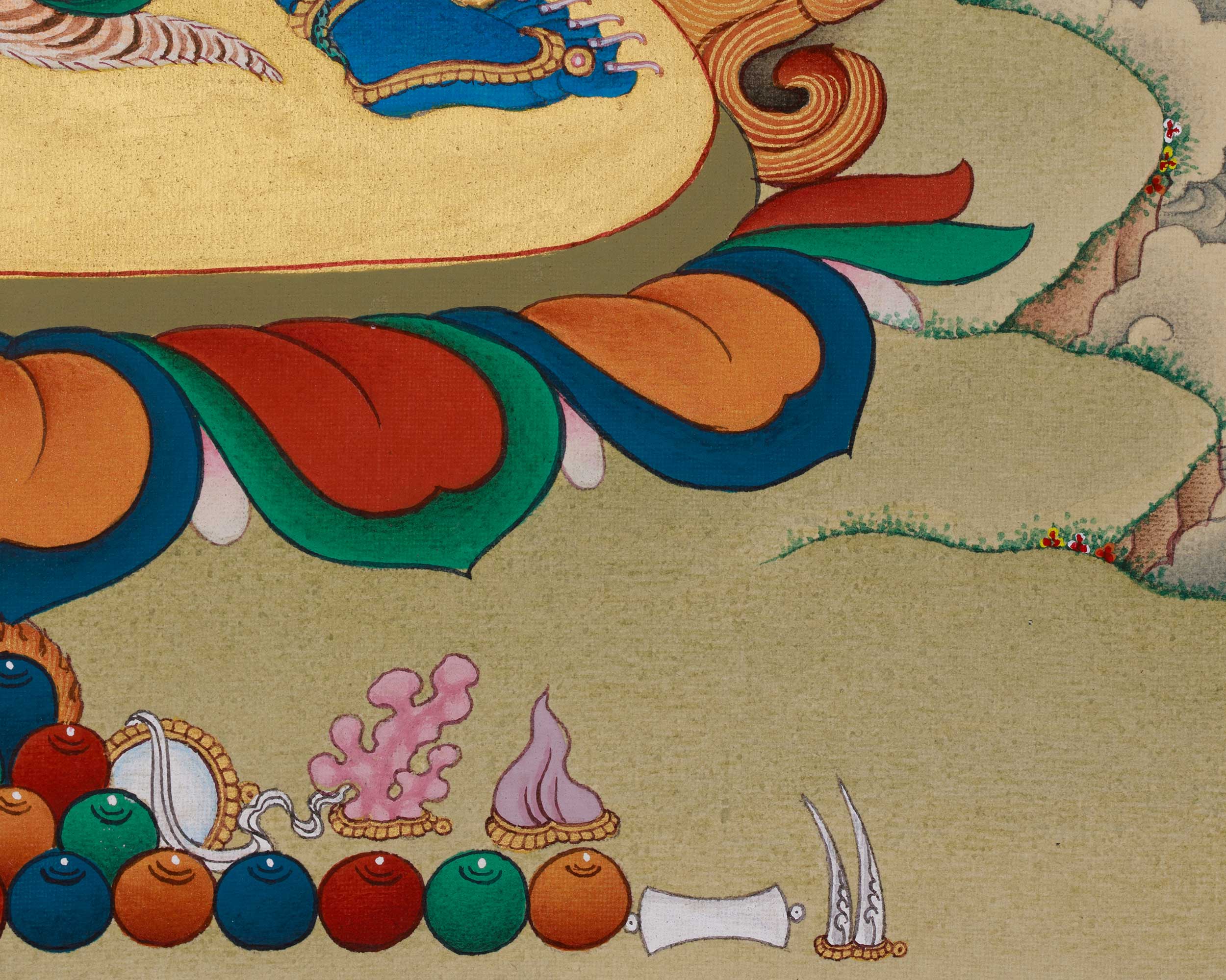 Tibetan Vajrapani Art | Holder of the Thunderbolt | Protector of The Buddha