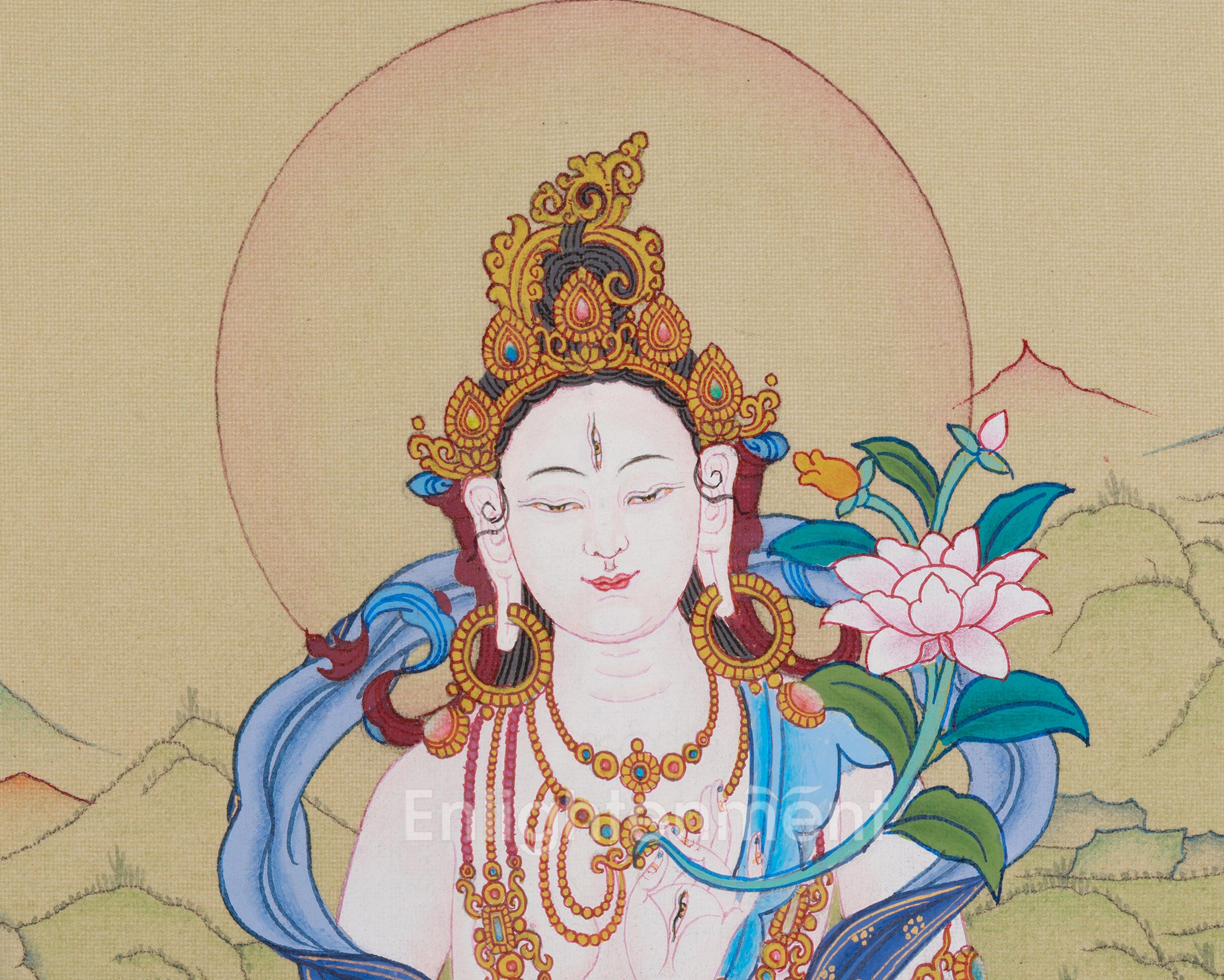 Himalayan Art Of White Tara | The Radiance of Divine Wisdom| Spiritual altar