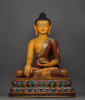 yellow-colored-shakyamuni-buddha