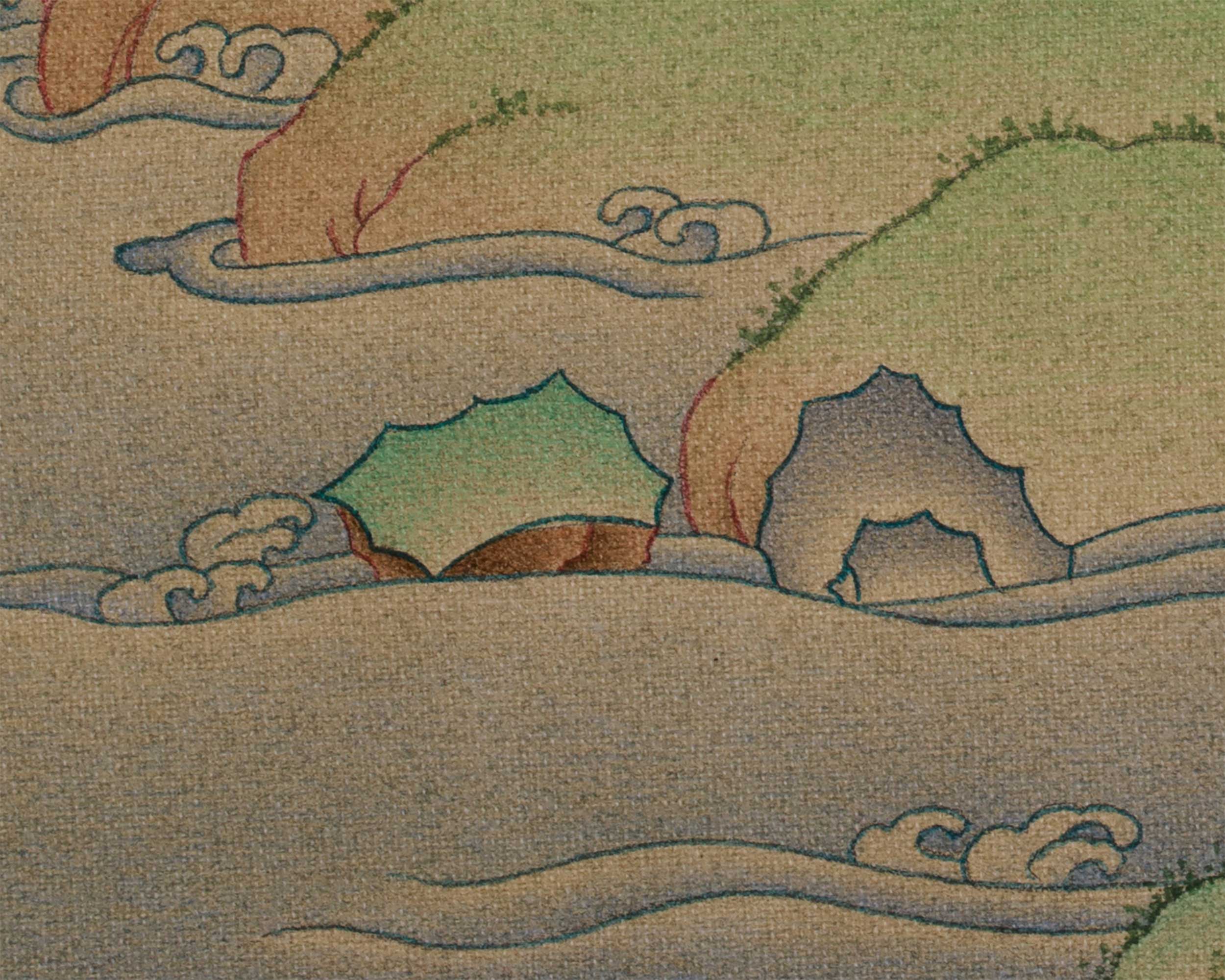 Buddha of Purification Vajrasattva Thangka | A Peaceful Deity