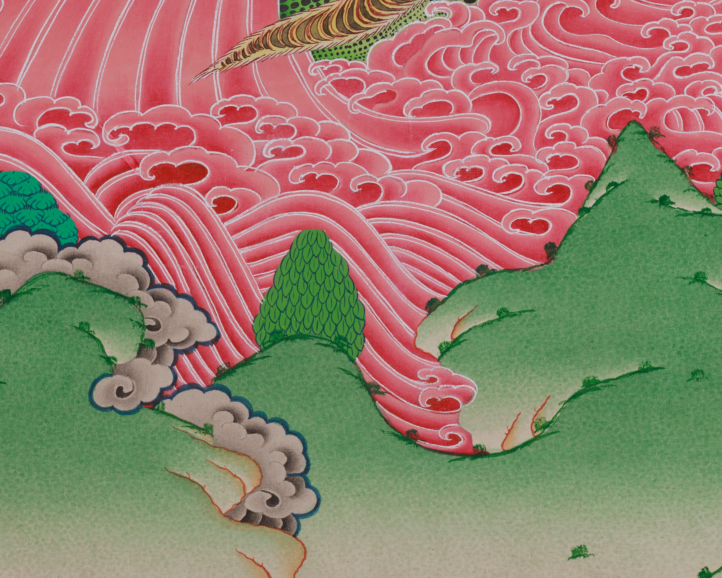 Sacred Rahula Thangka | Removing Obstacles and Negative Forces