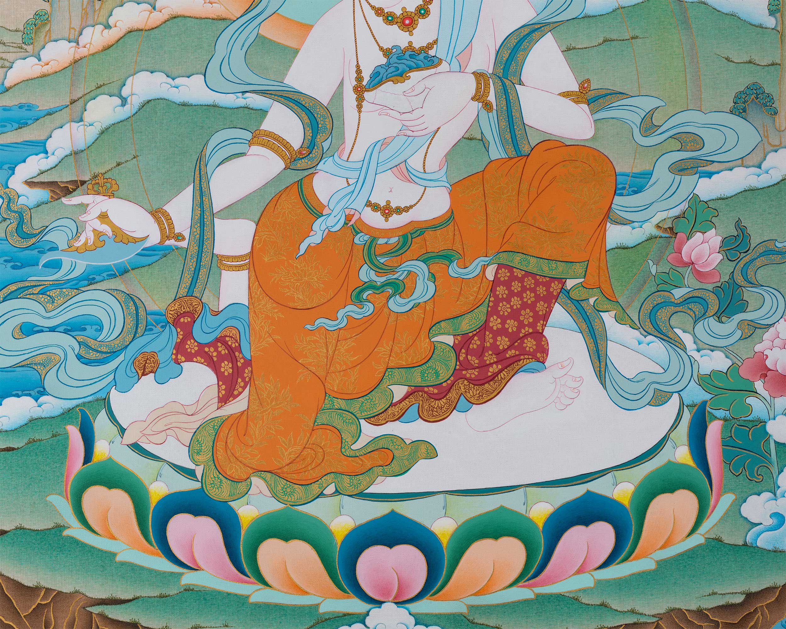 Yeshe Tsogyal Dakini Art Print | The Mother of Tibetan Buddhism | Divine Feminine Energy