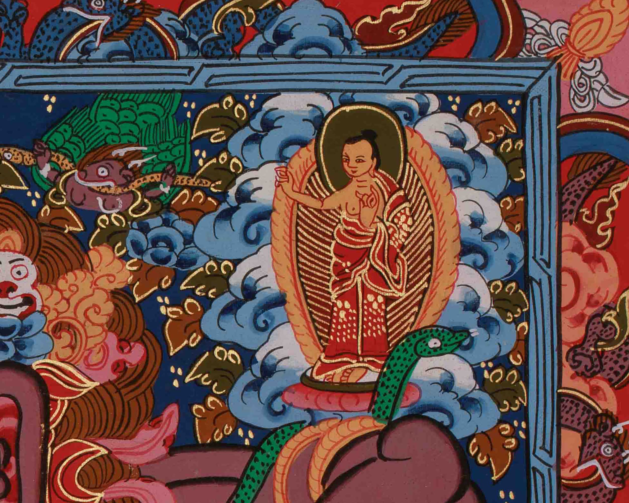 Tibetan Wheel of Life Artwork | Teaching Samsara and the Path to Freedom