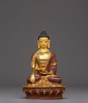 Radiant Shakyamuni Buddha Handmade Art