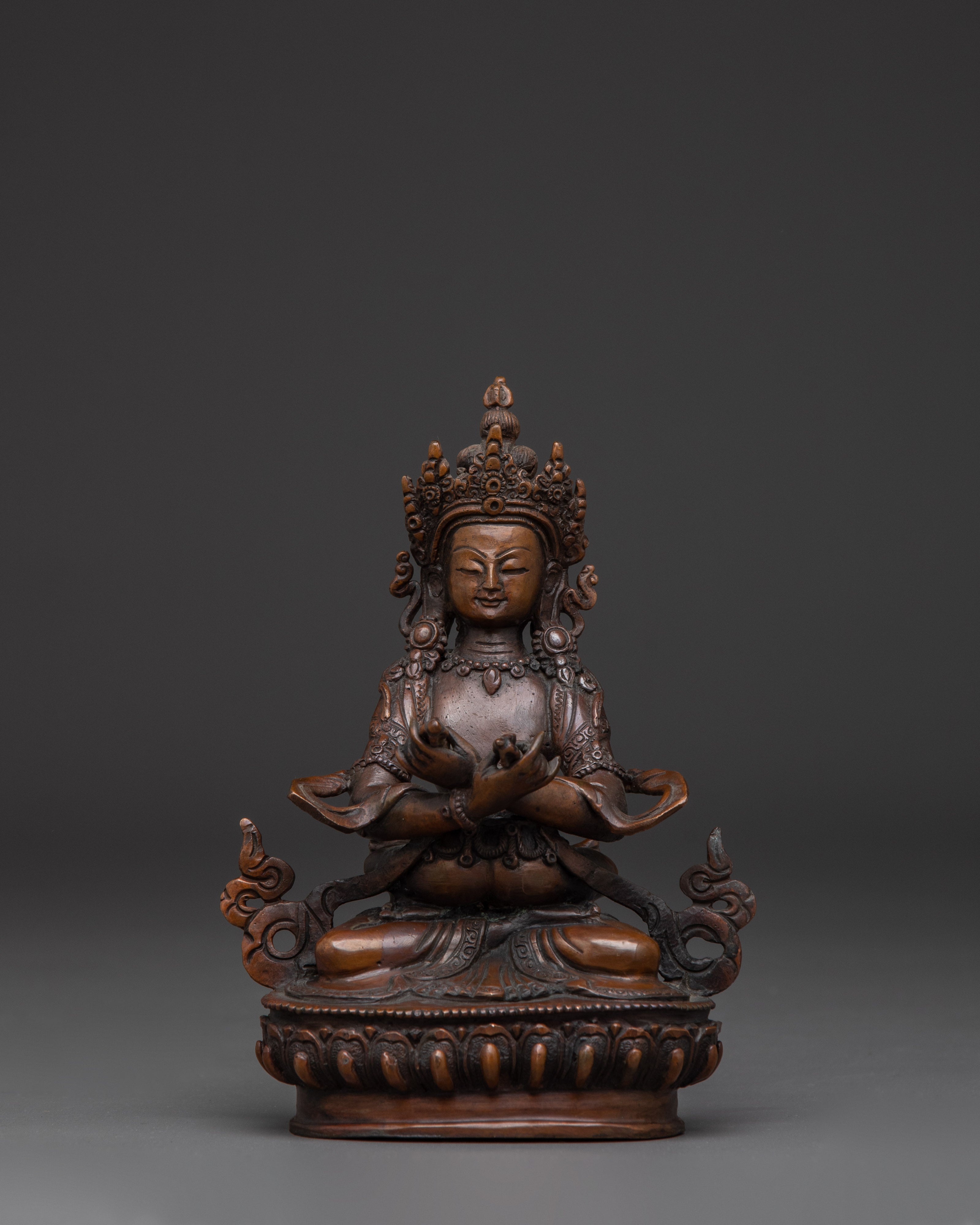 Oxidized Statue of Primordial Buddha Vajradhara | Union of Wisdom and Compassion
