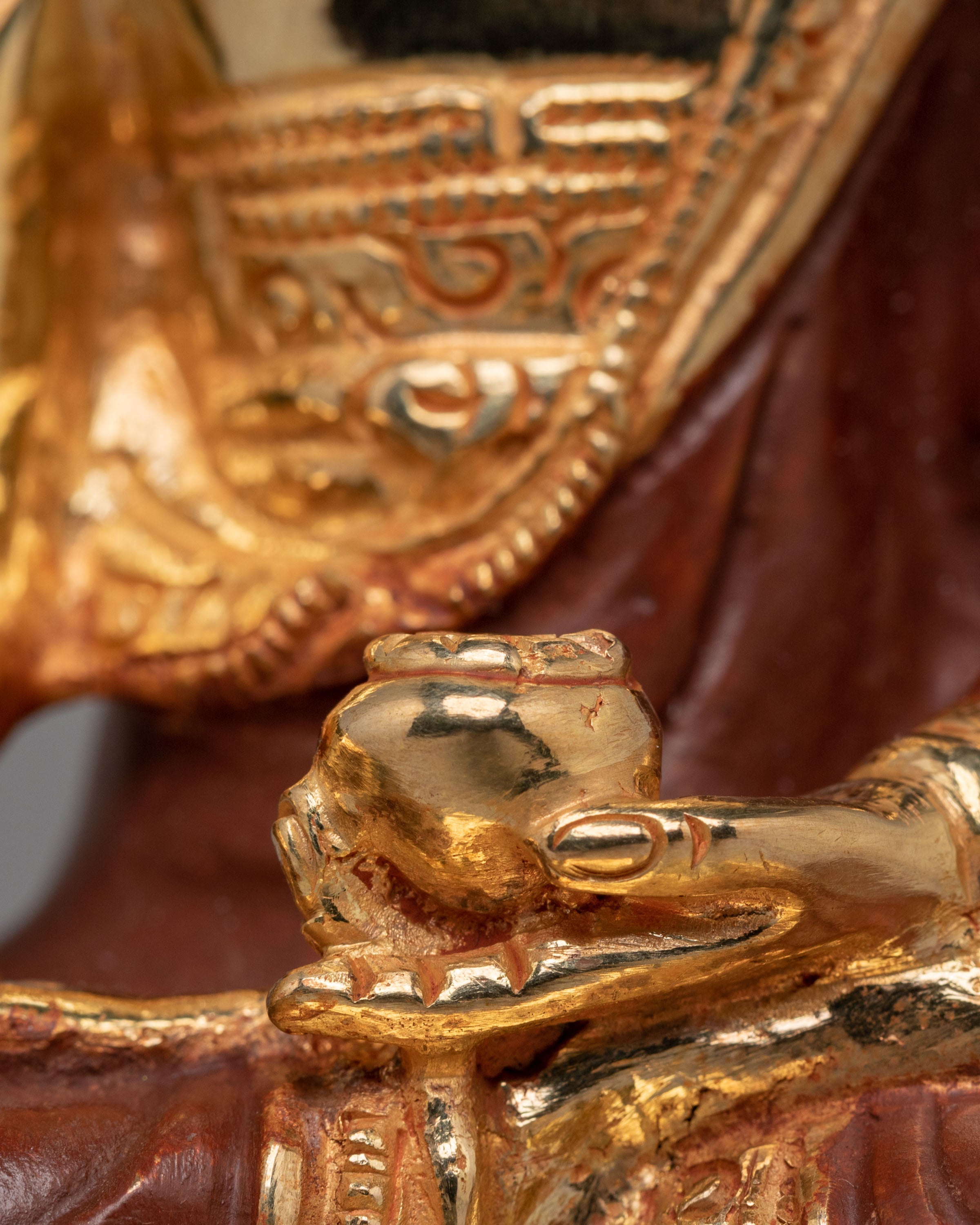 Gold Plated Three Buddha Set | Shakyamuni, Medicine Buddha & Amitabha Altar Decor