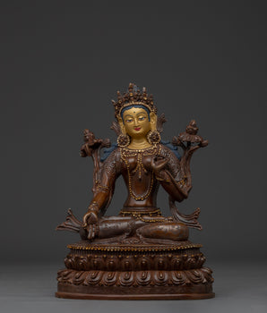  White Tara Copper Female Deity
