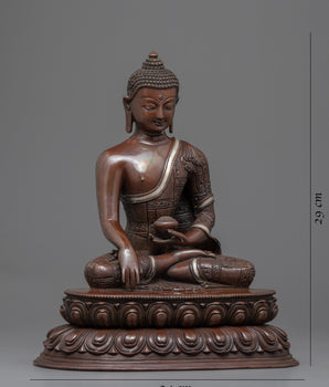 Shakyamuni Buddhas Body Art | Himalayan Traditional Oxidized Statue