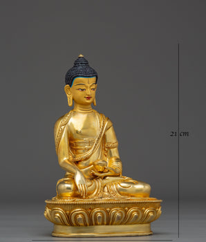 Golden Shakyamuni Buddha Sculpture