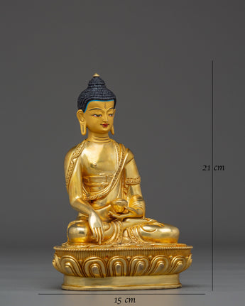 Golden Shakyamuni Buddha Sculpture