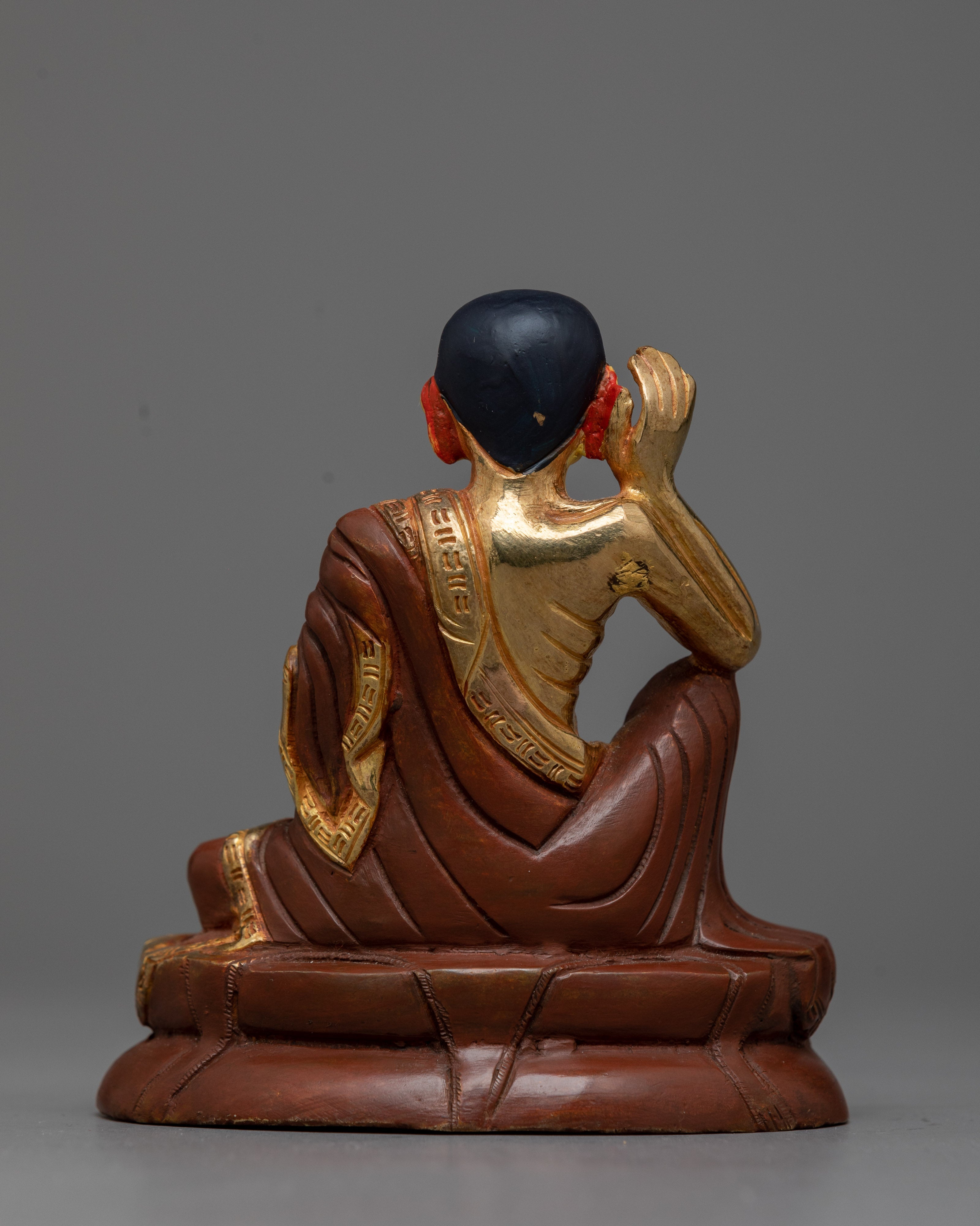 Yogi Milarepa Oxidized Statue | Icon of Ascetic Wisdom