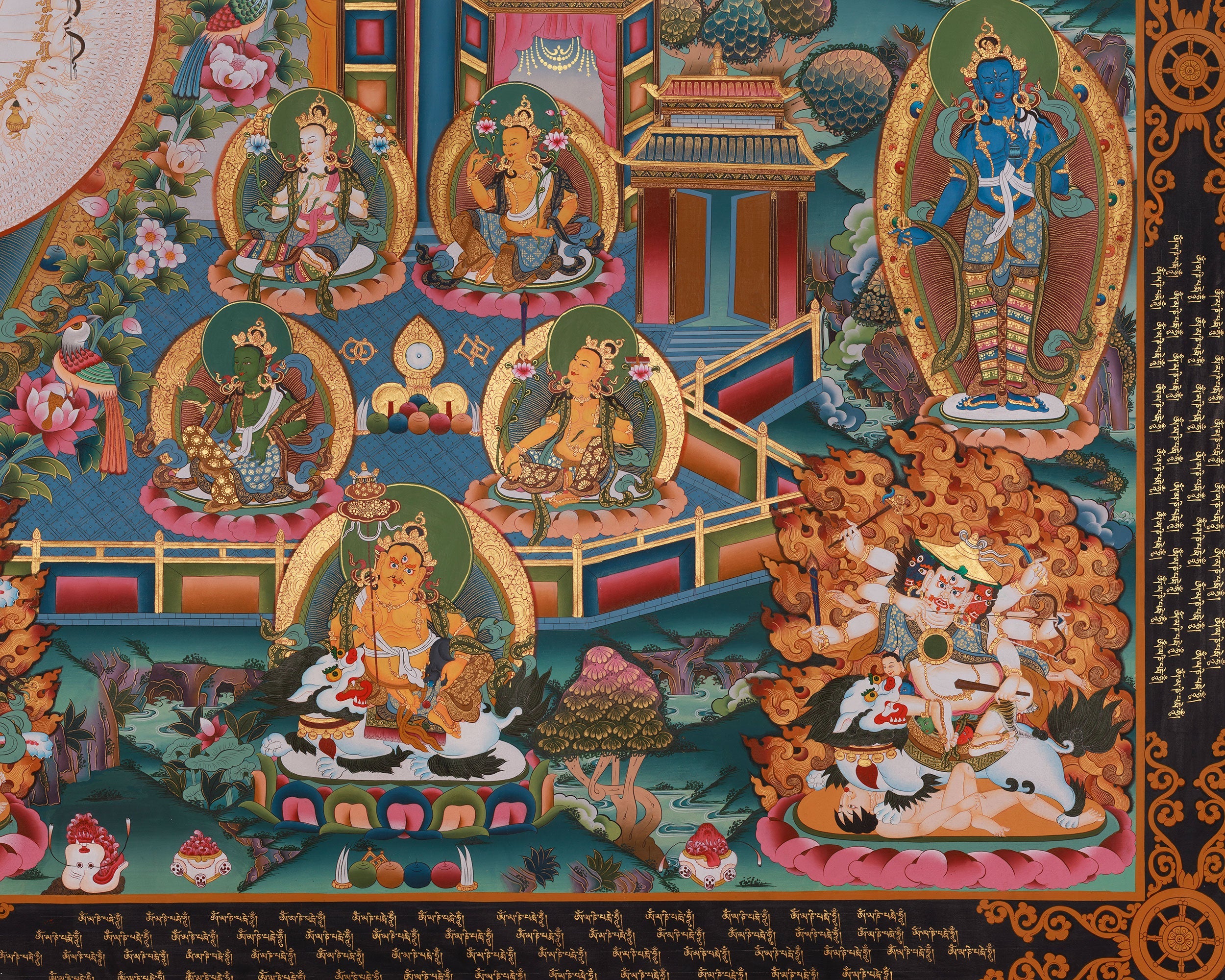 1000 Armed Chenrezig Art | Avalokiteshvara Thangka | Buddhist Deity