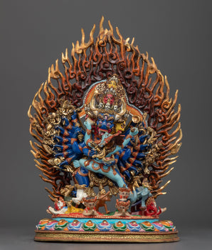 Yamantaka with Consort Statue