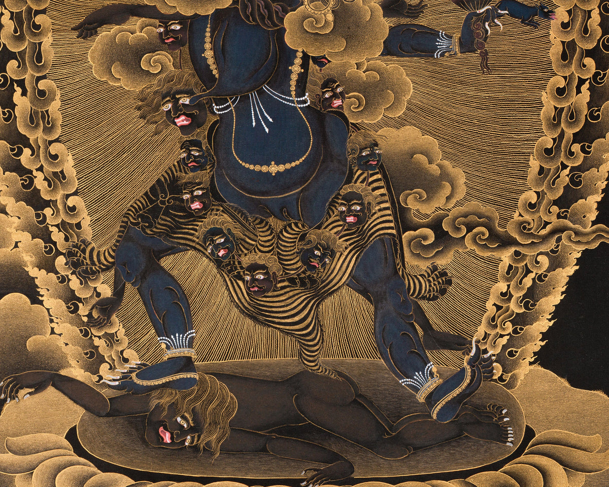 Fierce Ekajati Thangka Print | Goddess of Protection and Fearlessness