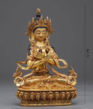 Vajradhara Buddha Statue Copper | 24K Gold Gilded Figurines