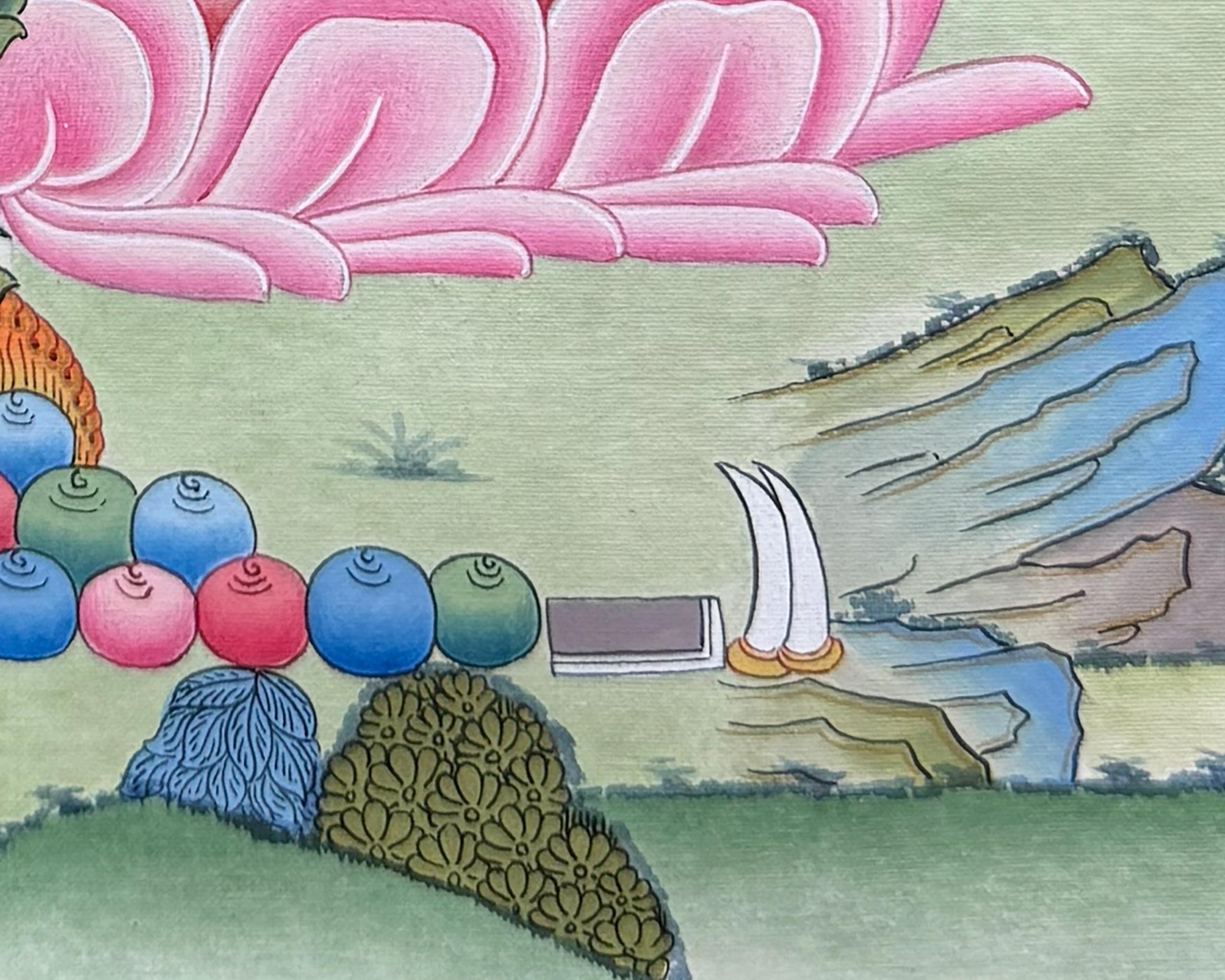 Divine Green Tara Thangka With Brocade | Compassion and Protection Deity