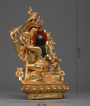 Manjushri with Consort Statue | Wisdom and Clarity Embodied