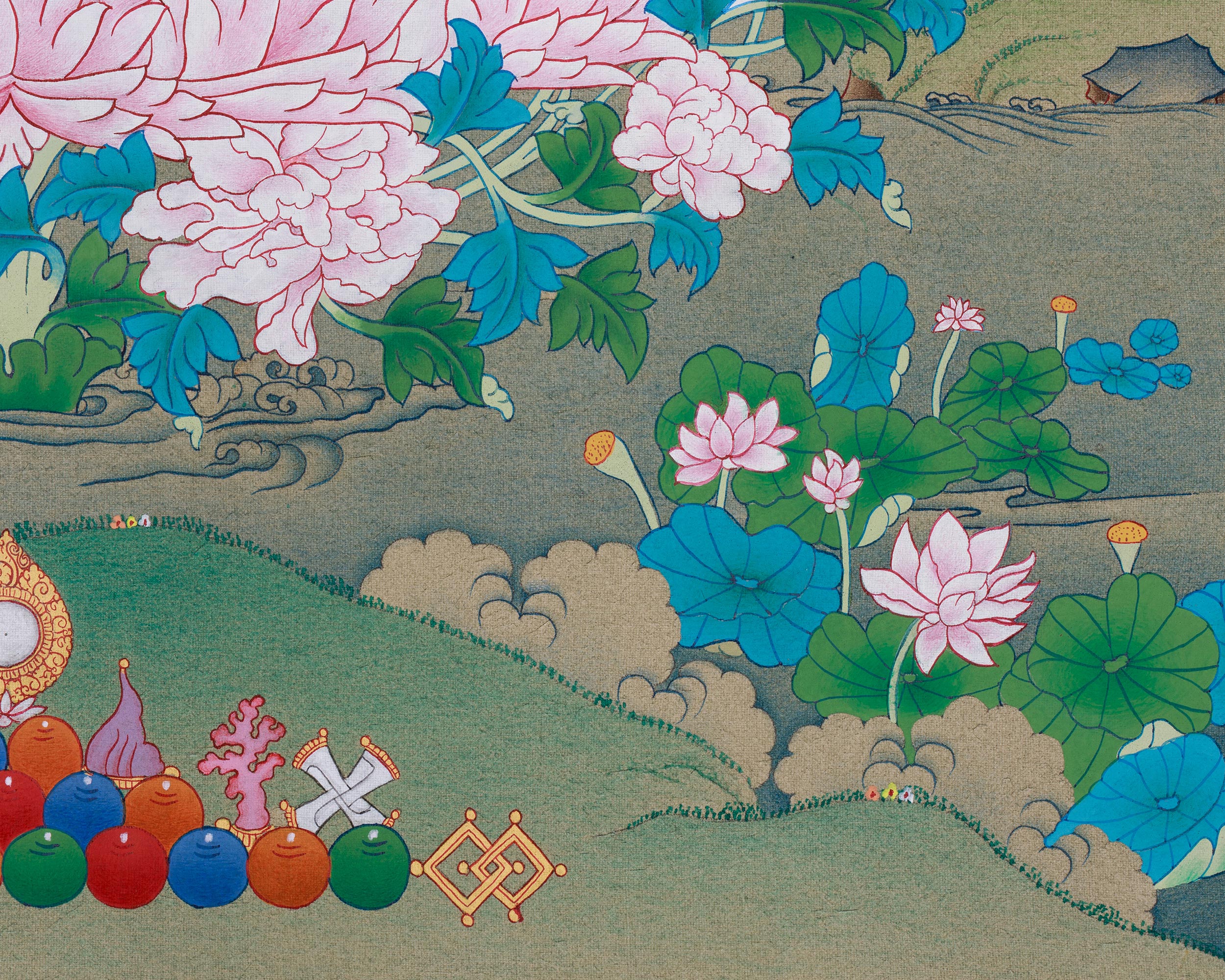 Thangka of Tantric Master Guru Rinpoche | Padmasambhava Artwork