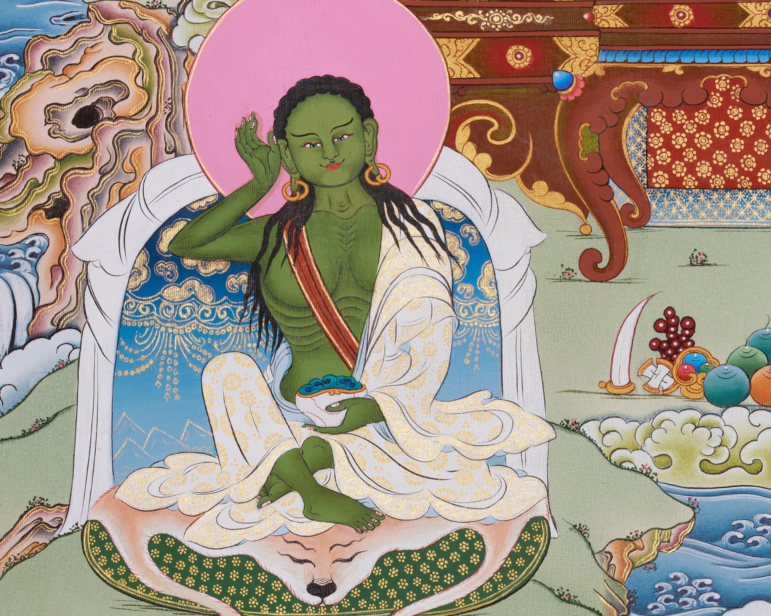 Marpa Lotsawa Thangka | Kagyu Lineage Master | Represent Wisdom and Transmission