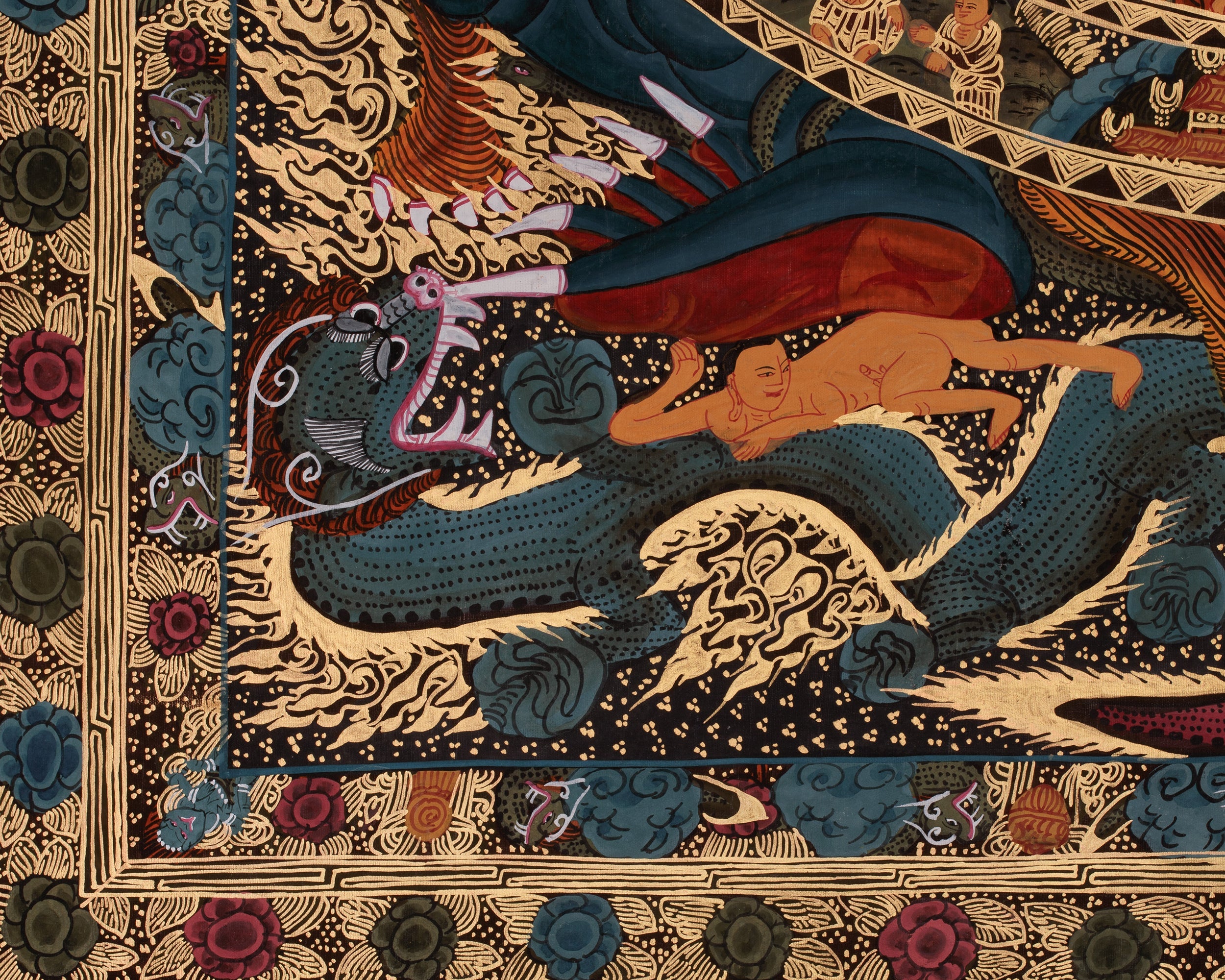 Wheel of Life Tibetan Thangka | Samsara and the Path to Enlightenment