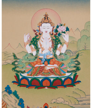 four-armed-avalokiteshvara-compassion-buddha