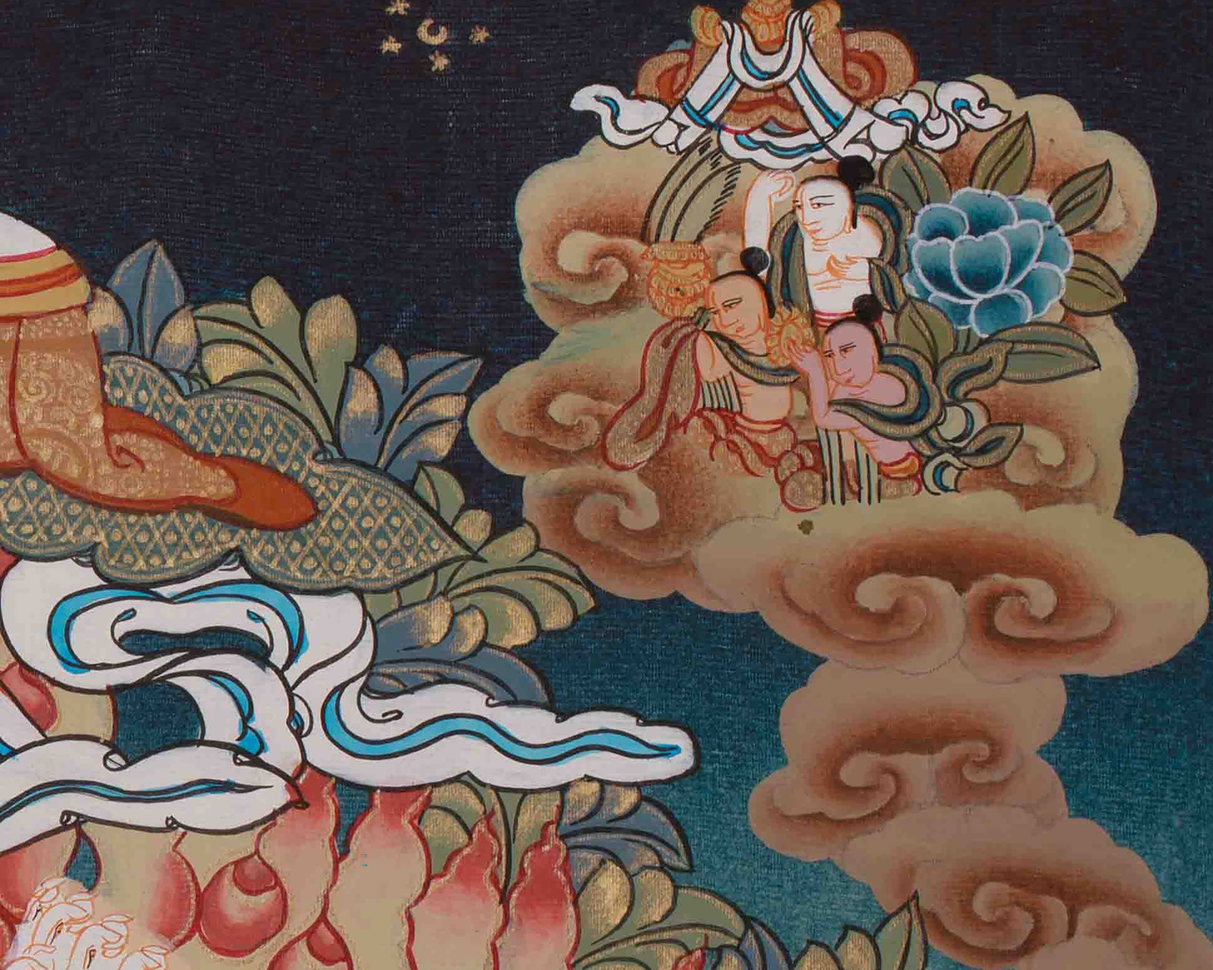 1000 Armed Dukar Thangka | Sitatapatra White Umbrella Goddess Art