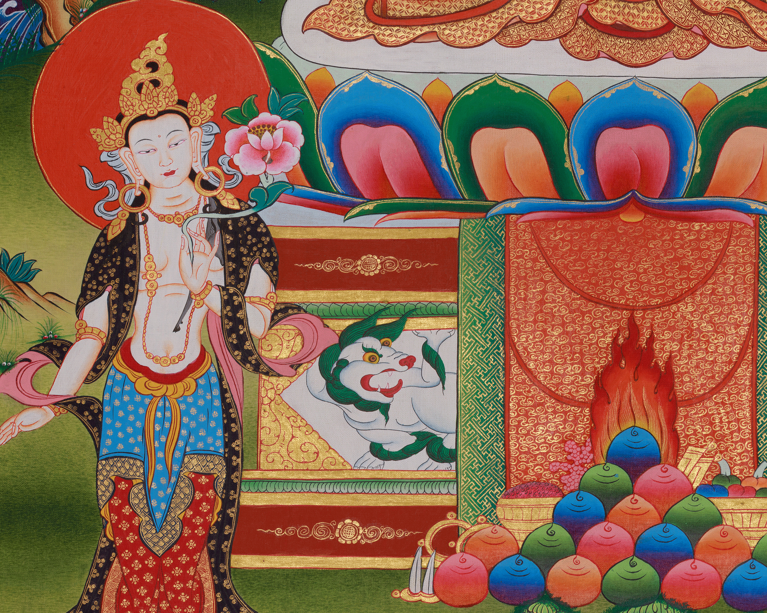 Buddhist Amitabha Buddha Thangka | Pure Land Buddhism