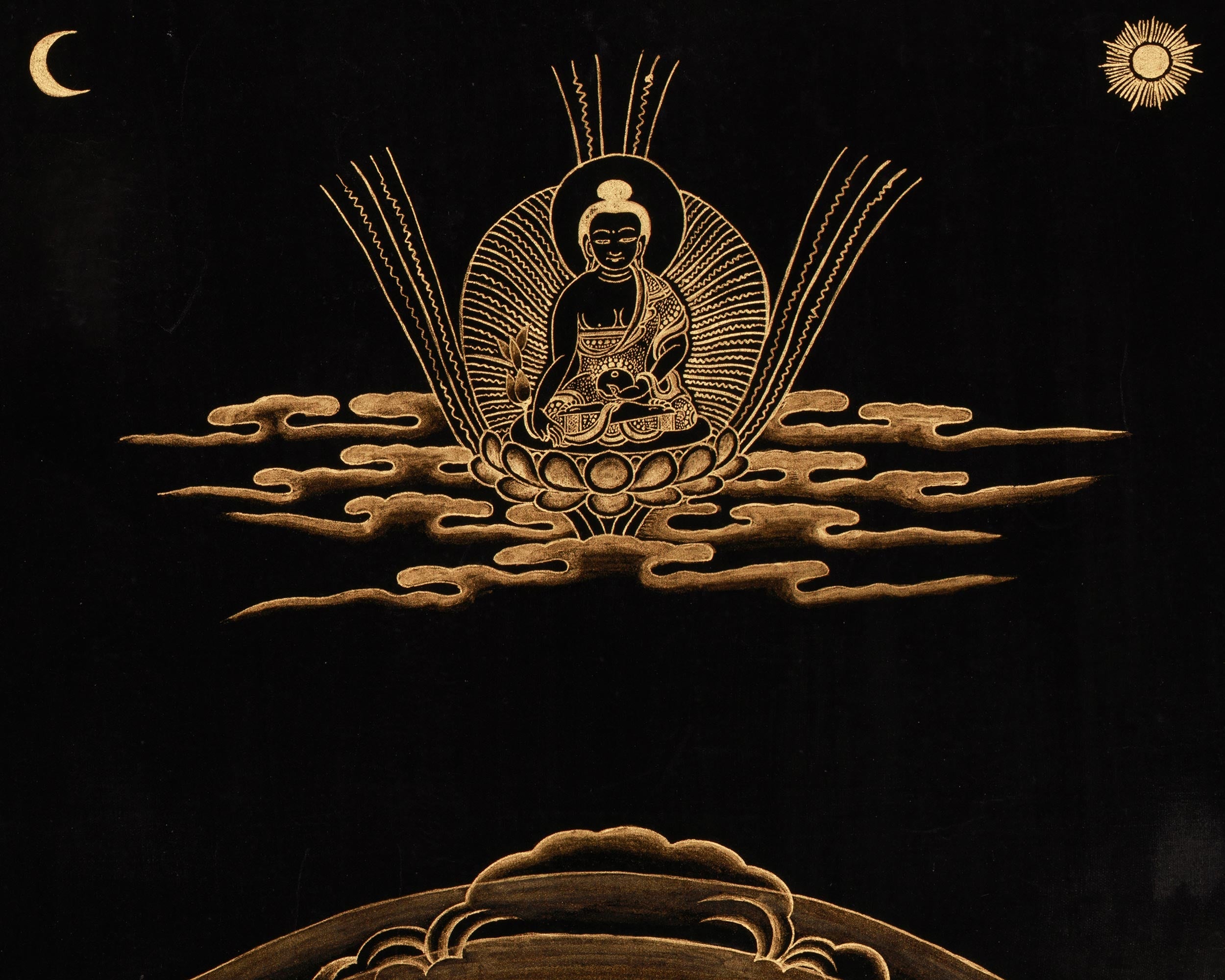 Traditional Thangka of Yuthok Yonten Gonpo | Master of Healing Wisdom