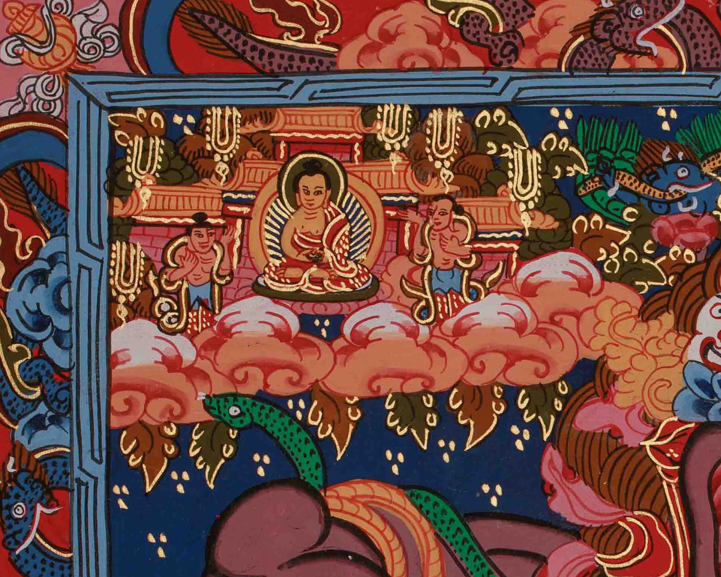 Tibetan Wheel of Life Artwork | Teaching Samsara and the Path to Freedom