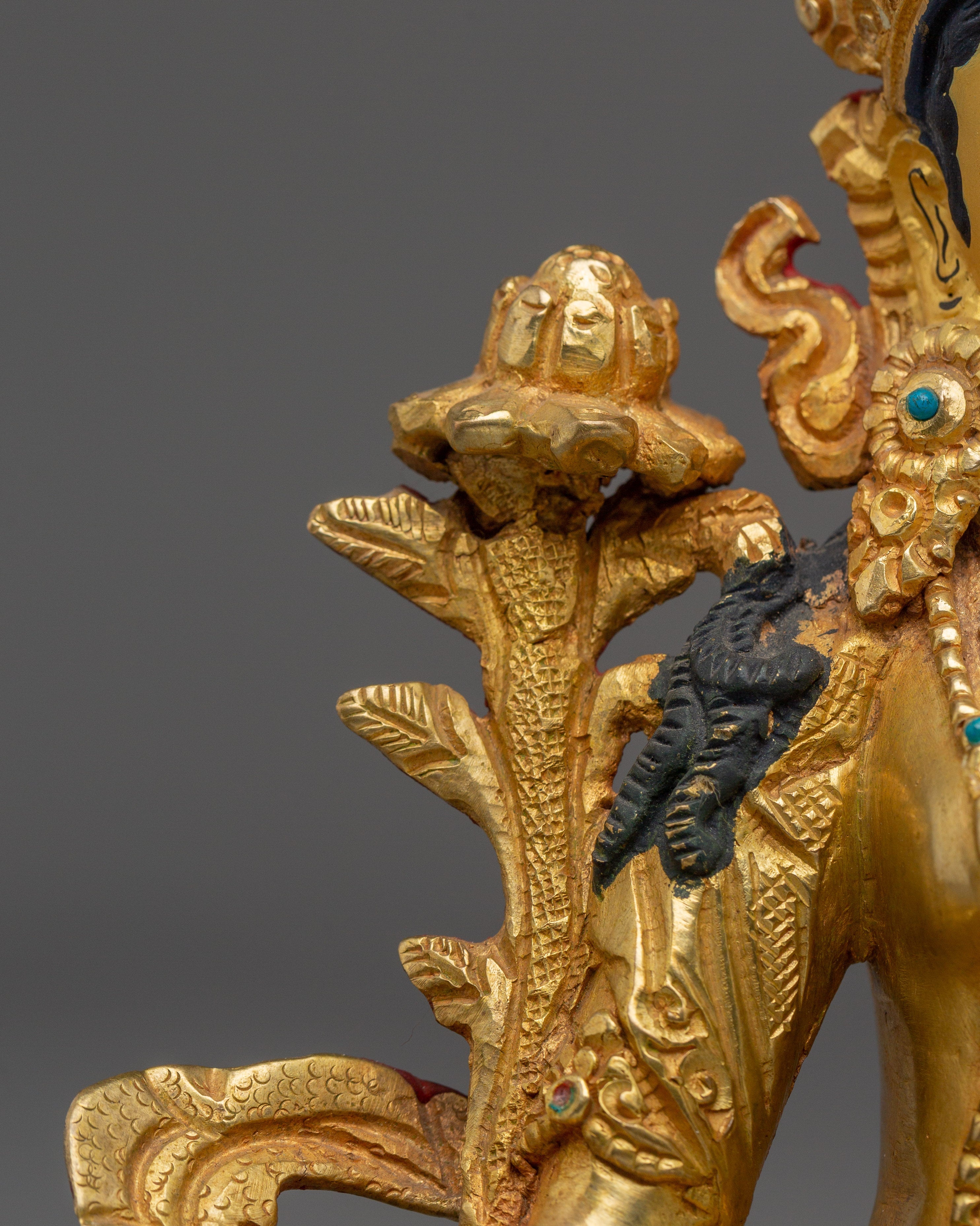 Divine Liberator Green Tara | Gold Gilded Statue