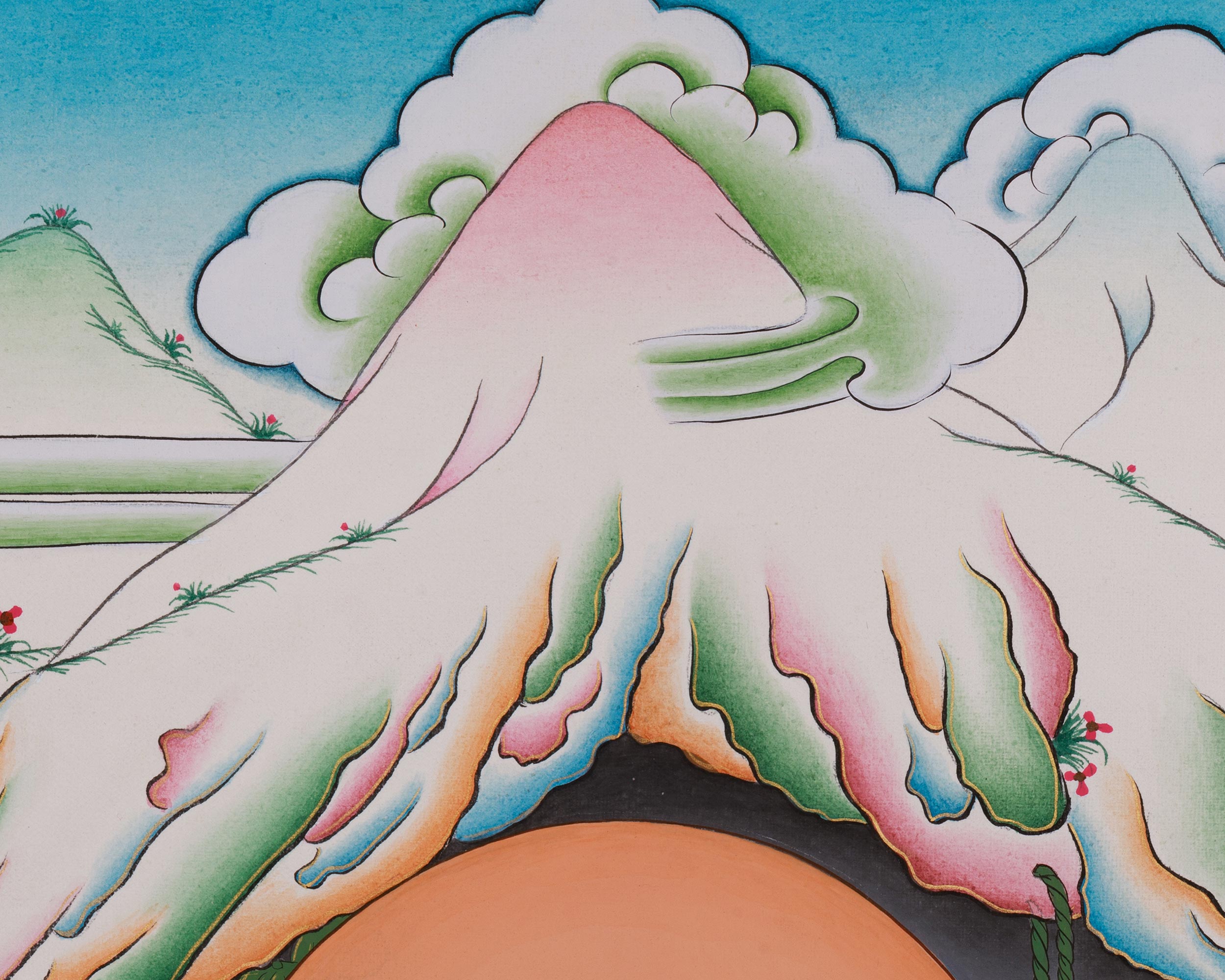 Sacred Milarepa Thangka | Enlightened Master | Spiritual Transformation